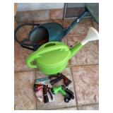 3 SPRAY NOZZLES AND 2 WATERING CANS
