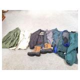 LARGE LOT OF MENS NOOTS- JACKETS- COATS AND SNOW