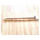 HATCHET CANE AND WOODEN CANE