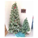 CHRISTMAS TREES AND WREATH