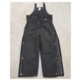 CARHART MENS- BKACK INSULATED  XL- BIB OVER ALLS-