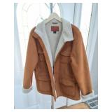 OUTBACK - LEATHER AND WOOL COAT- XL- VERY NICE