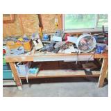 WORK BENCH - WITH VISES AND ALL CONTENTS