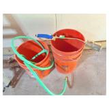 PROPANE ROSEBUD TORCH AND 2 BUCKETS