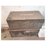 2 US MILITARY  TRUNKS AND CONTENTS