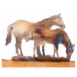 CIRCLE D METAL ART- HORSES