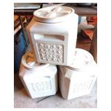 3- 5 GALLON-  DOG FOOD CONTAINERS WITH LIDS