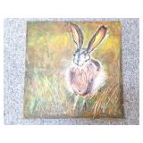 ORIGINAL OIL PAINTING ON CANVAS- RABBIT-