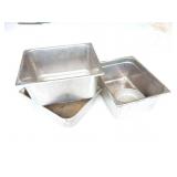 STAINLESS STEEL TRAYS- 3 TRAYS
