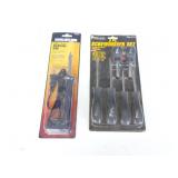NEW- SCREWDRIVER SET AND SOLDERING IRON- BOTH IN