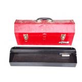 METAL TOOL BOX WITH TRAY