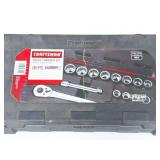 CRAFTSMAN- NEW- 3/4 INCH RACHET AND SOCKET SET-