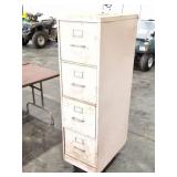 METAL FILING CABINET ON WHEELS