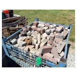 PATIO/DRIVEWAY PAVERS- METAL CRATE AND CONTENTS