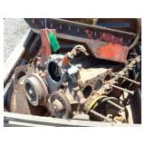 ENGINE AND PARTS - ALL CONTENTS IN LARGE WOODEN