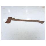 SINGLE BLADE AX WITH WOODEN HANDLE