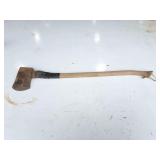 SINGLE BLADE AX WITH WOODEN HANDLE