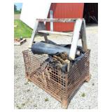 HEAVY STEEL CRATE WITH PLASTIC WATER BARRIER WITH