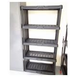 PLASTIC SHELVING UNIT- LIKE NEW - CLEAN