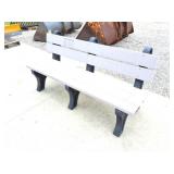 SYNTHETIC PARK BENCH-  EARTH CARE MIDWEST