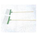2- CUSTOM MADE -HORSE MANURE FORK- RAKES- UNUSED