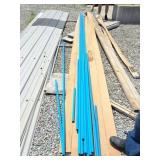 AIR PIPE LOT - CONTENTS OF BLUE METAL PIPE IN