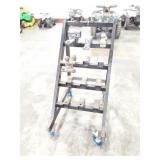 HITCH STAND- ROLLING- STORAGE STAND WITH HITCHES-
