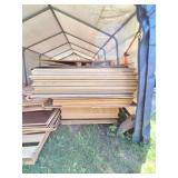 50 SHEETS OF PARTICLE BOARD WITH WOOD FACE
