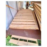 STACK OF PARTICLE BOARD WITH WOOD FACE