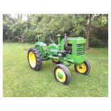 JOHN DEERE TRACTOR WITH SICKLE BAR JOHN DEERE