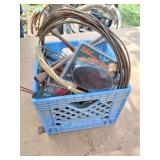 WIRE AND TOOL LOT- CONTENTS OF CRATE
