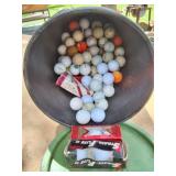 GOLF BALLS- CONTENTS OF BUCKET