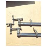 2 BAR CLAMPS- WOOD CLAMPS