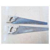 2 HAND SAWS- VINTAGE