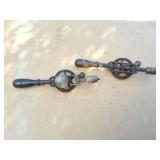 2 VINTAGE HAND CRANK DRILLS