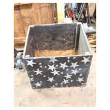PATRIOTIC WOODEN PLANTER BOX