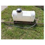 PLASTIC WATER TANK WITH BOOM