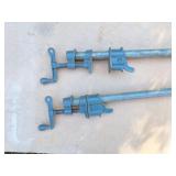2 PIPE CLAMPS FOR WOOD