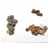 36 - CENTS WHEATBACK 1938-1958; 39 - CENTS