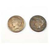 DOLLAR PEACE 1921; DOLLAR PEACE 1926;