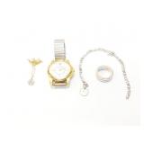 1.9g 14k yg thin chain with pendant that has