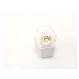 4.4g 14k yg ring with approx .50ct brown diamond;