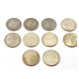 10 - DOLLARS MORGAN 1887-1921;