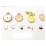 3.6g pr sterling silver earrings with clear