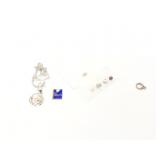 1.7g 14k yg book locket; 0.4g .925 clasp; 3.1g