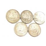 5 - DOLLARS MORGAN 1921;