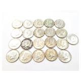 21 - HALF DOLLARS KENNEDY 1964-1968;