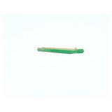 18k yg pin with green stone 3.5g;