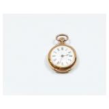 approx 3g 18k yg ladies pocket watch with