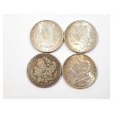 4 - DOLLARS MORGAN 1885 & 1900;